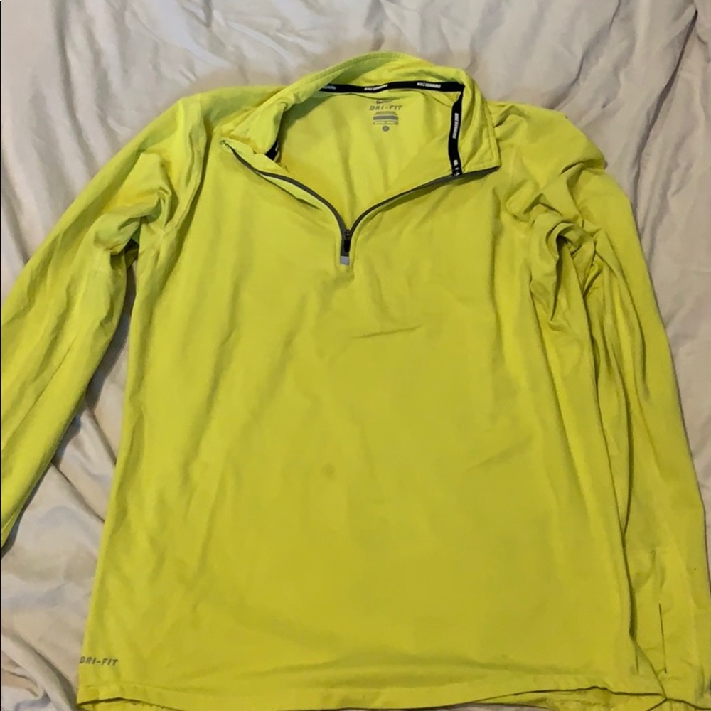 Nike Running Yellow 1/4 Zip
